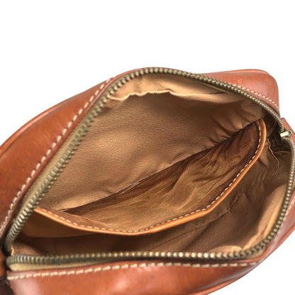 CELINE Macadam Blason Shoulder bag Brown Vintage y5kjmd
