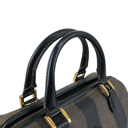 FENDI Pecan Logo Two-way Small Boston bag Shoulder bag Brown Vintage z7r7e6