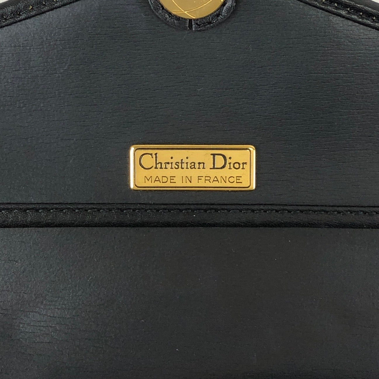 Christian Dior CD Logo Shoulder bag Black Vintage 3znykv