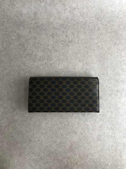 CELINE Macadam Long Wallet Black Vintage dv85f5