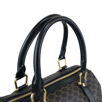 CELINE Macadam Two-way Small Boston bag Shoulder bag Black Vintage mdni2d