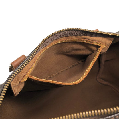 LOUIS VUITTON Monogram Handbag  Boston bag Brown Vintage 46eajv