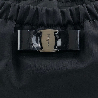 Salvatore Ferragamo Ribbon Handbag Black Vintage xucsbe