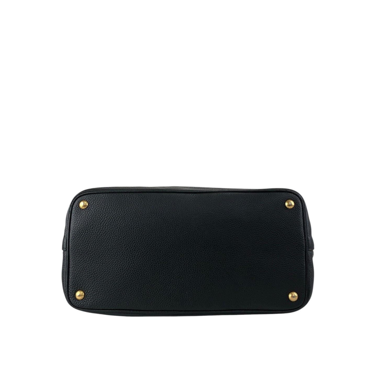 PRADA Logo Two-way Handbag Shoulder bag Black Vintage 7kpf4k