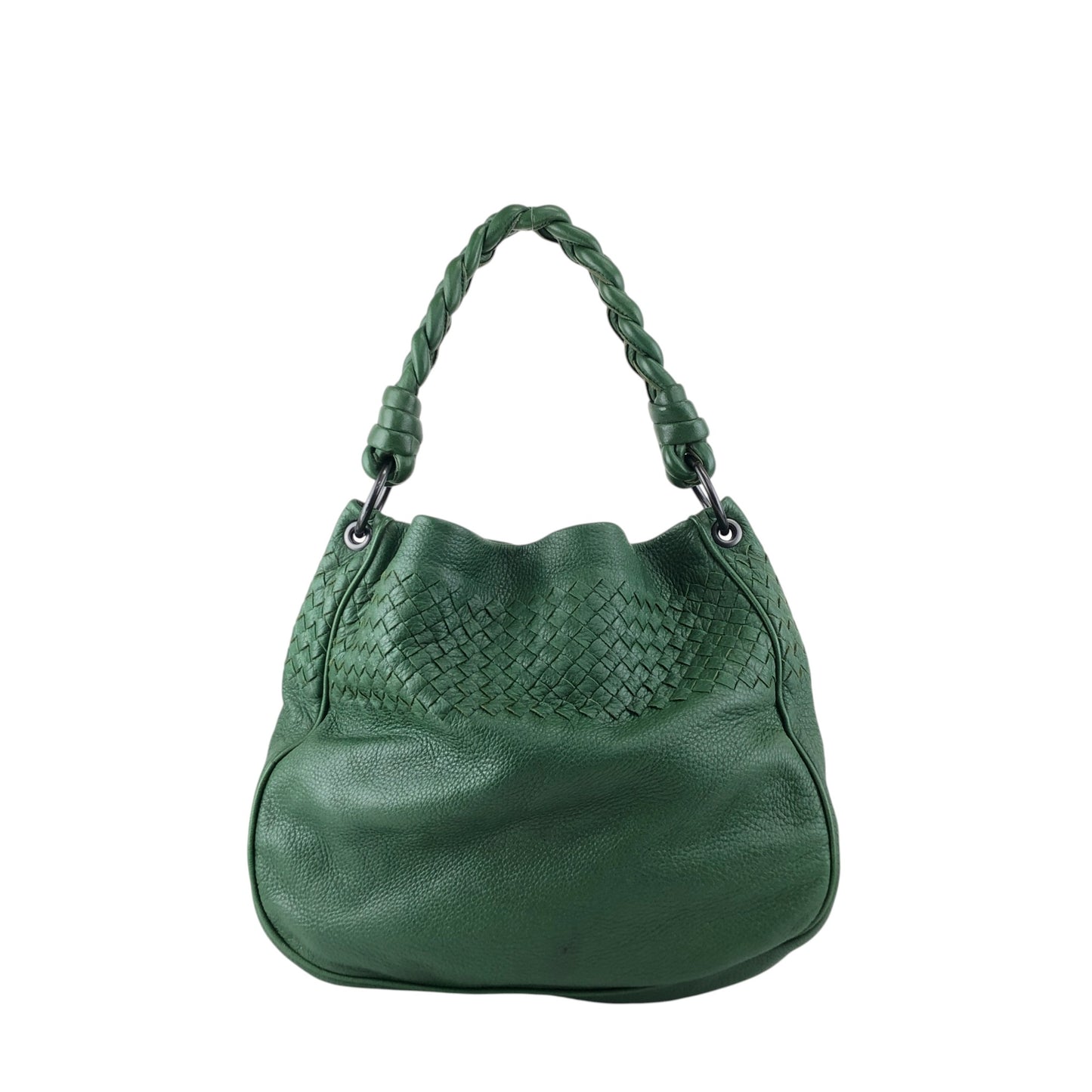 Bottega Veneta Intrecciato Shoulder bag Green Vintage bt6kue