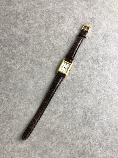 Yves Saint Laurent Watch Gold×Brown Vintage w83mtz