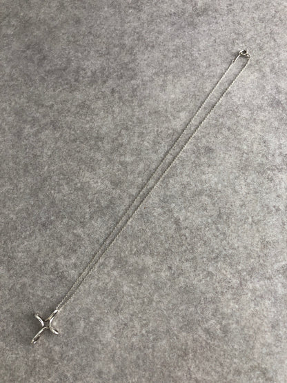 Tiffany & Co. Cross SILVER925 Necklace Silver Vintage wy5yh7
