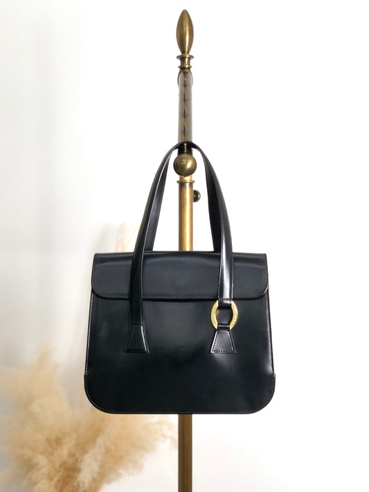 Christian Dior Logo Totebag Black Vintage ye2nnm