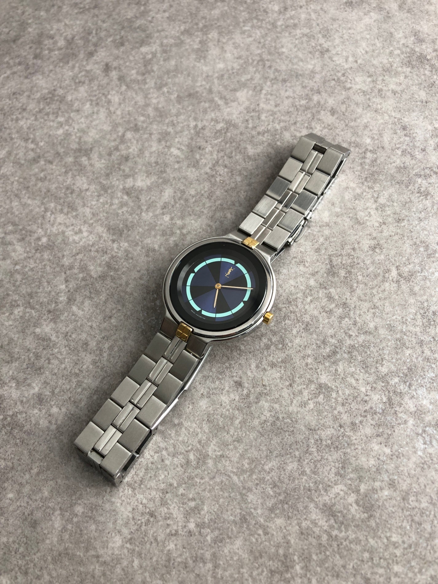 Yves Saint Laurent Quartz Watch Silver 9620-H13847Y Vintage 28zc4x