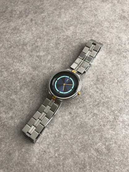 Yves Saint Laurent Quartz Watch Silver 9620-H13847Y Vintage 28zc4x