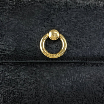 CELINE Gancini Shoulder bag Black Vintage y386id