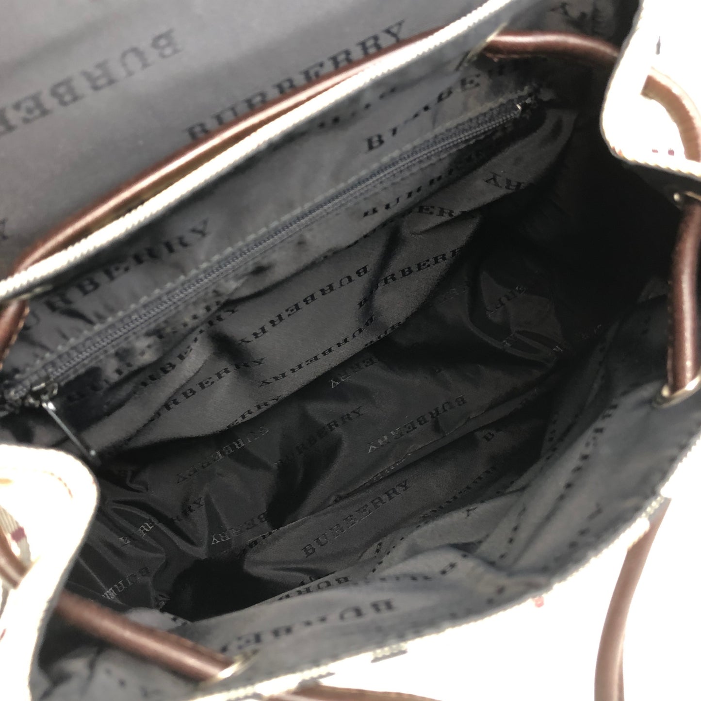 BURBERRY Nova Check Backpack Beige Vintage anxvnm