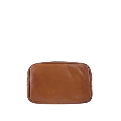CELINE Macadam Blason Drawstring Shoulder bag Brown Vintage jpnyxd