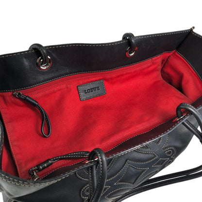 LOEWE Anagram Totebag Black Vintage 8r5k6b