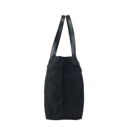 PRADA Tessuto Triangle Logo Totebag Black Vintage naaxd3