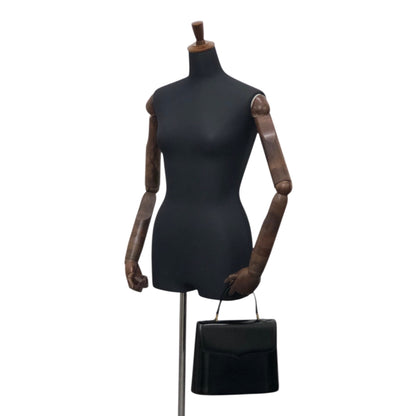 Yves Saint Laurent Top Handle Handbag Black Vintage fhj5dh