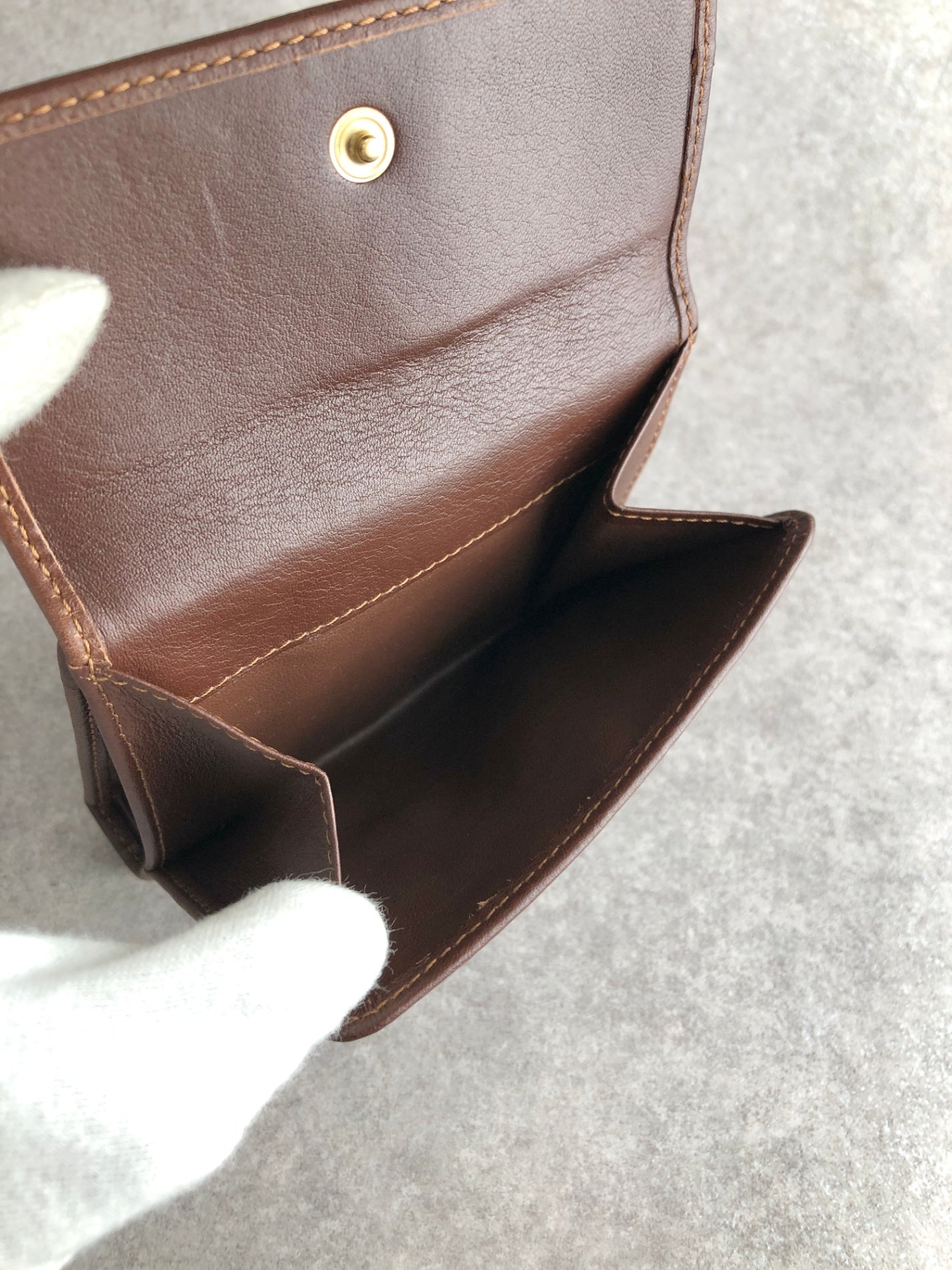 CELINE Triomphe Blason Folded Wallet Indigo Vintage 3pep8h