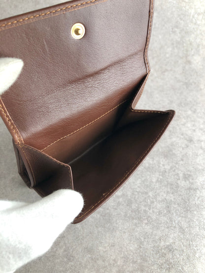 CELINE Triomphe Blason Folded Wallet Indigo Vintage 3pep8h
