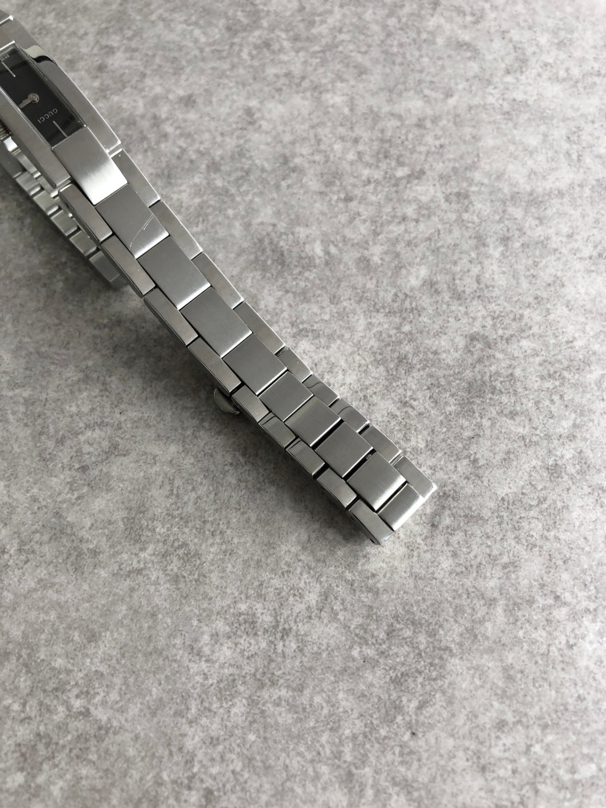 GUCCI Logo Quartz Watch Silver 4600L Vintage vw5zz5