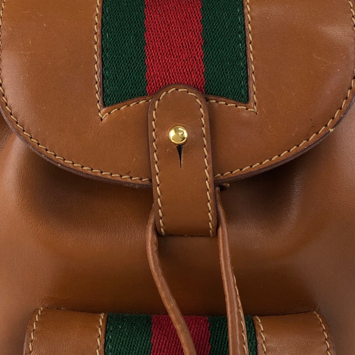 GUCCI Sherry Line Backpack Brown Vintage bedbja