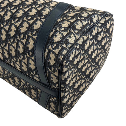 Christian Dior Trotter Handbag Boston bag Navy Vintage fw6xn6