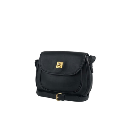 CELINE Gancini Shoulder bag Black Vintage 4xp2cr