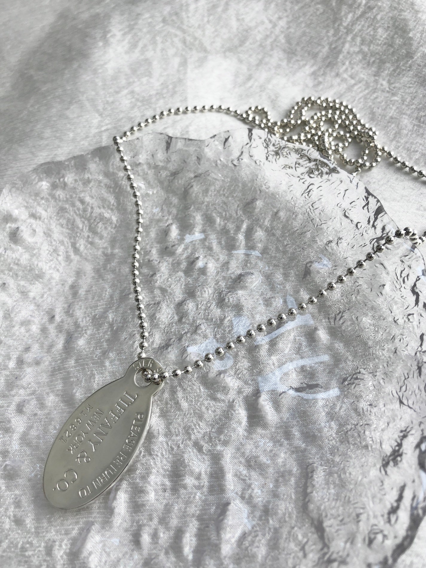 Tiffany & Co. SILVER925 Necklace Silver Vintage mxv8tz