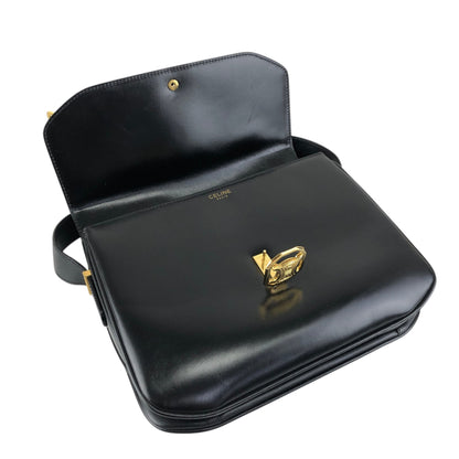 CELINE Blason Shoulder bag Black Vintage ad7eeu
