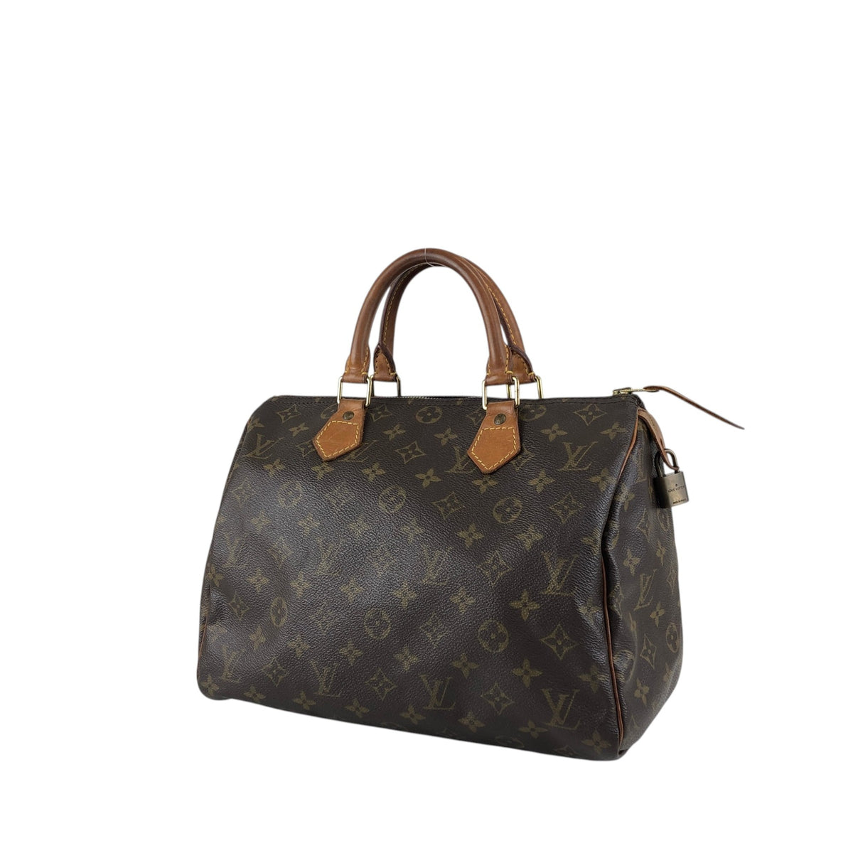 LOUIS VUITTON Monogram Small Boston bag Handbag Brown Vintage v6mtpu