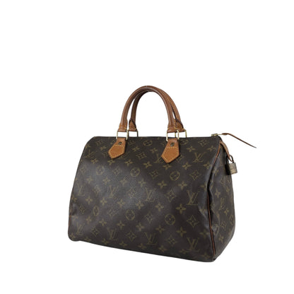 LOUIS VUITTON Monogram Small Boston bag Handbag Brown Vintage v6mtpu