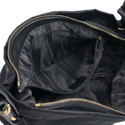 Salvatore Ferragamo Vala Ribbon Shoulder bag Hobobag Black Vintage j5vaua
