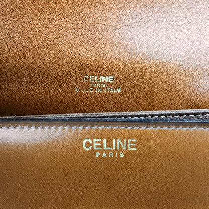 CELINE Triomphe Shoulder bag Camel Vintage jujrbn
