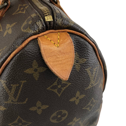 LOUIS VUITTON Monogram Small Boston bag Handbag Brown M41528 Vintage ddzcpj