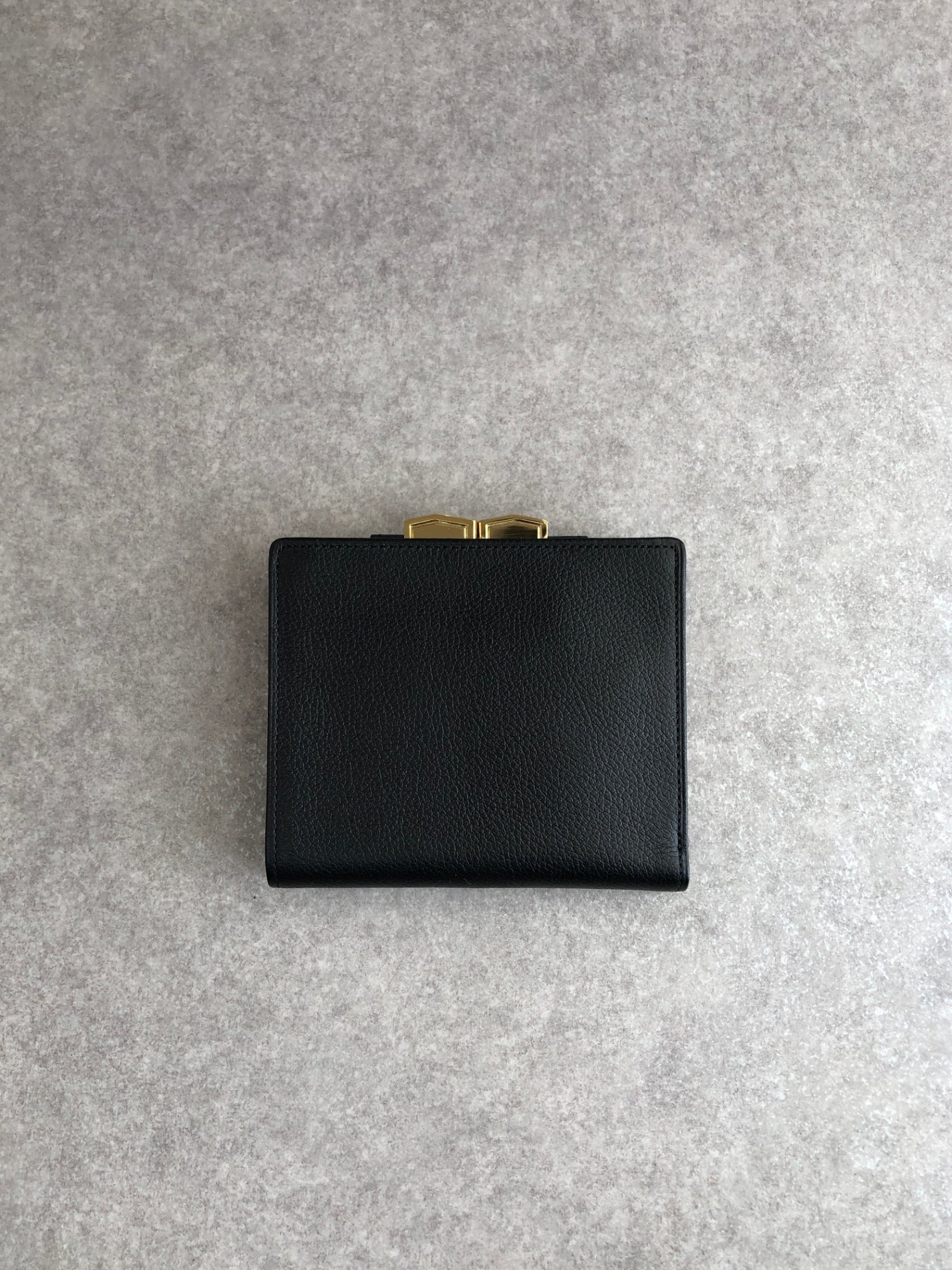 Yves Saint Laurent YSL Logo Folded Wallet Black Vintage 7ytsz4