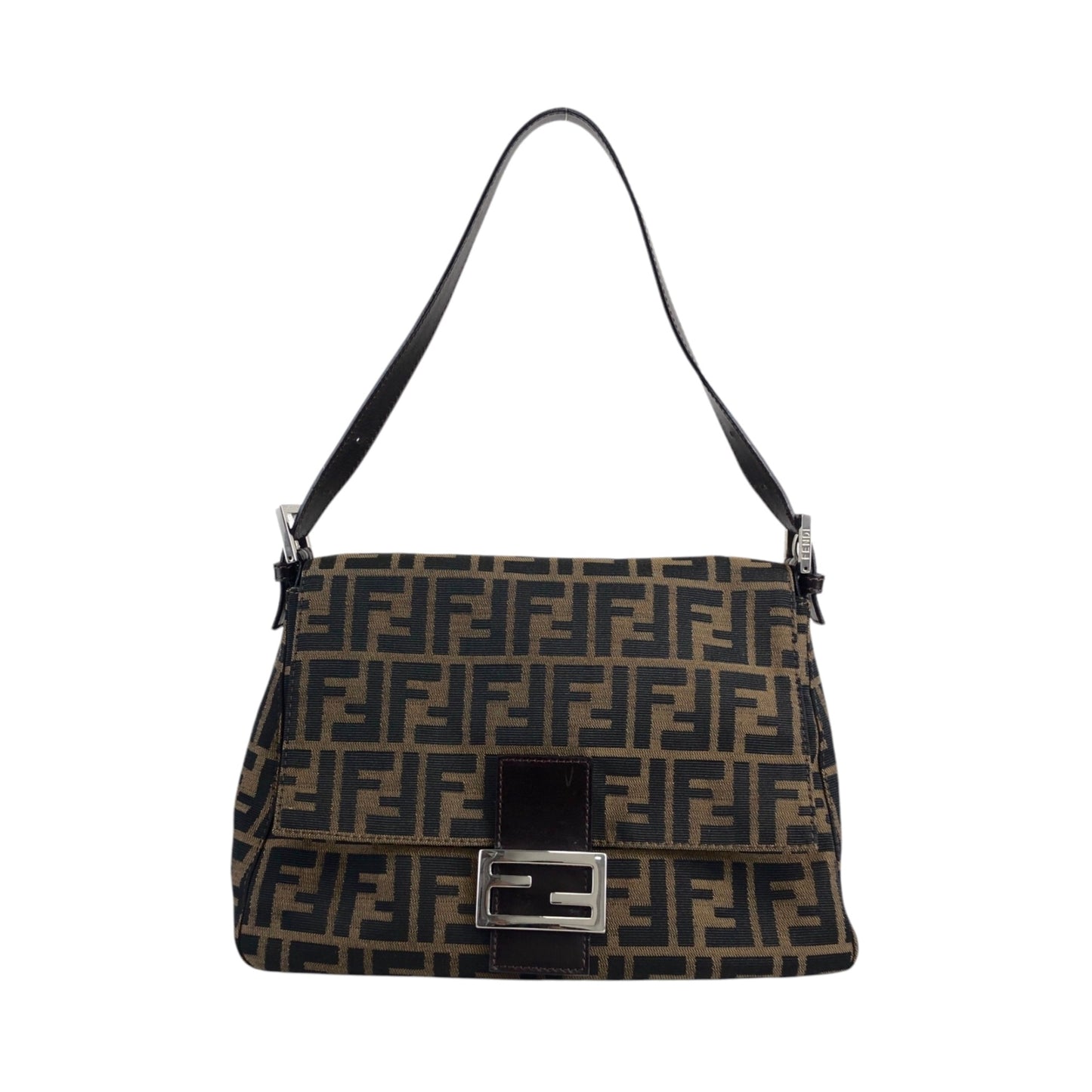 FENDI Zucca Shoulder bag Brown Vintage uipu4g