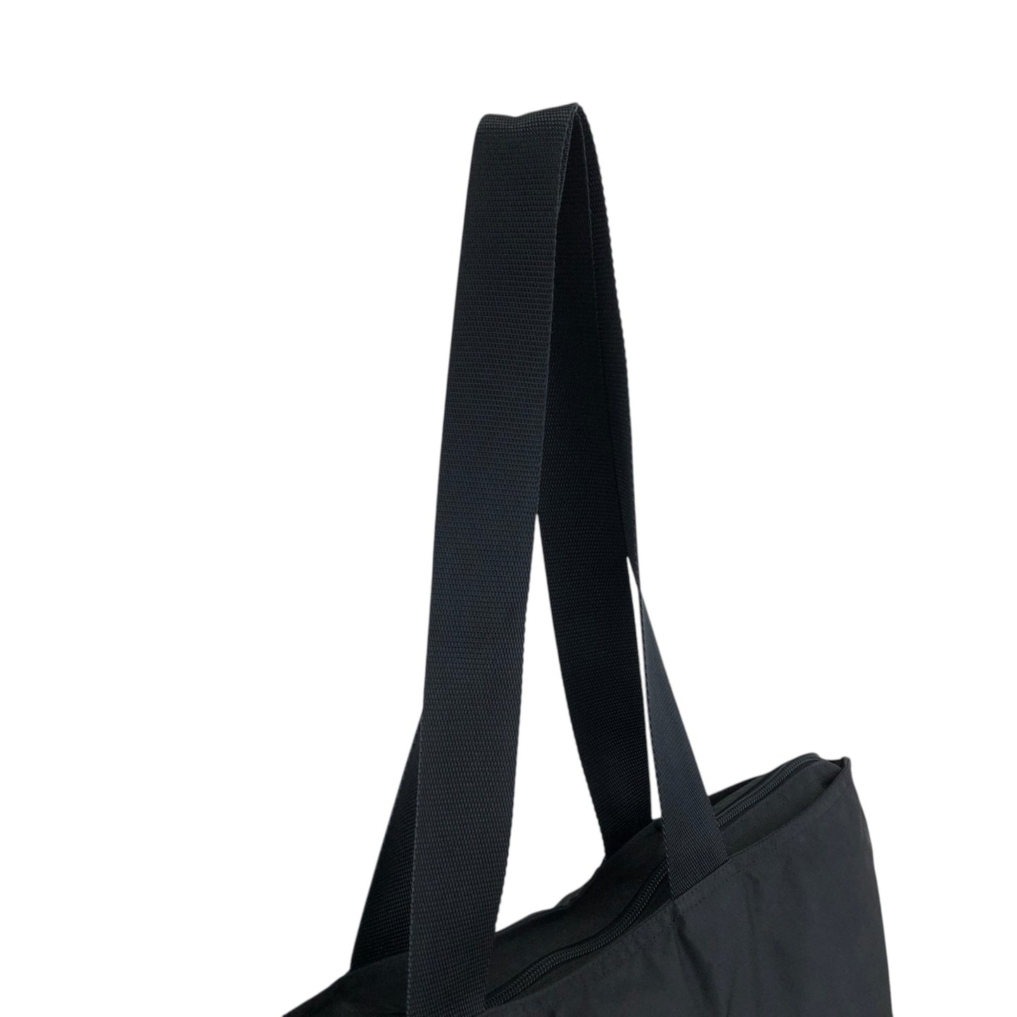 PRADA Tessuto Triangle Logo Handbag Totebag Black Vintage 6e4zku