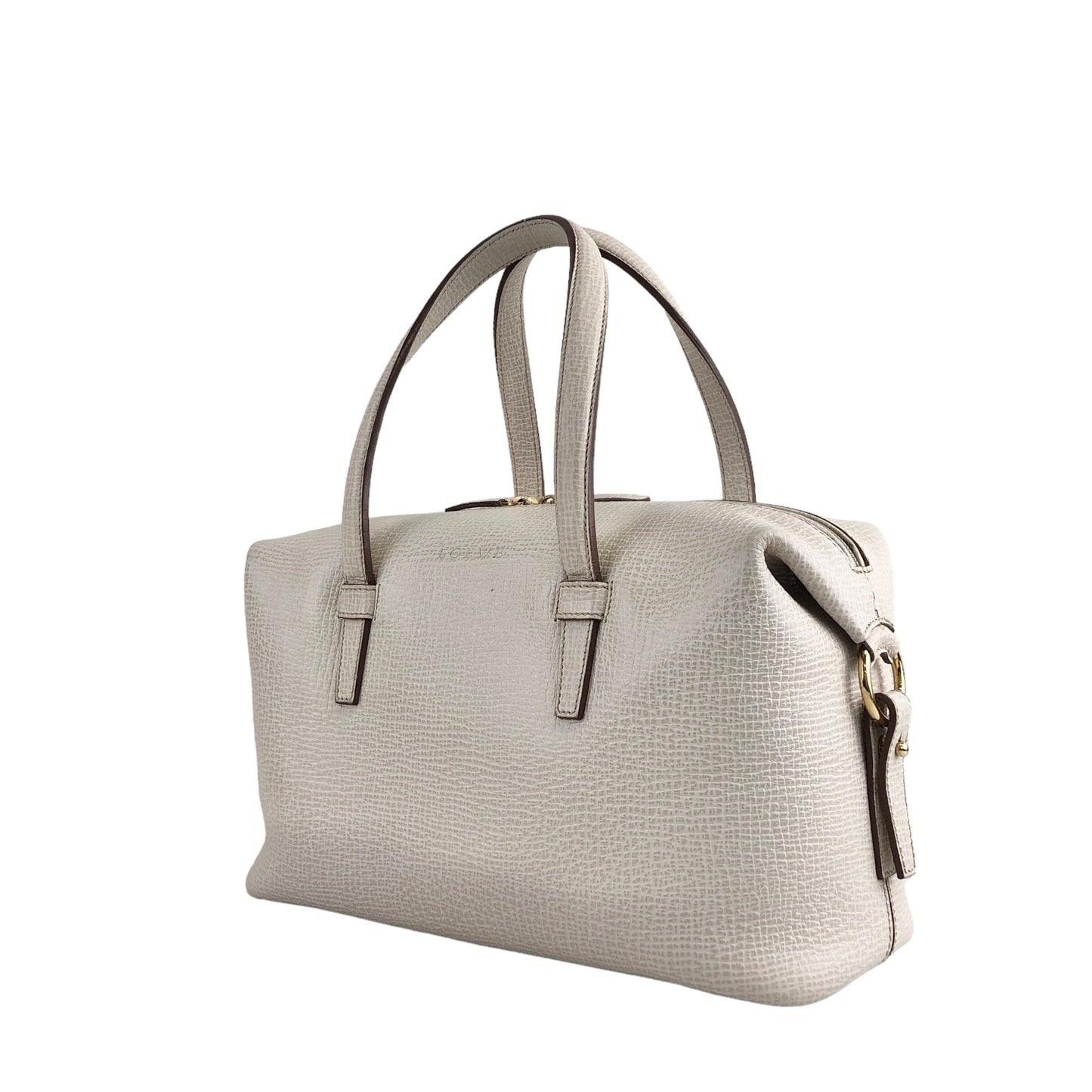 LOEWE Logo Handbag Ivory Vintage caebiw