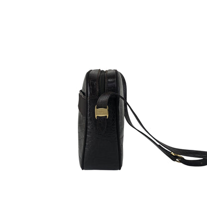 Salvatore Ferragamo Logo Shoulder bag Brown Vintage z3szbs