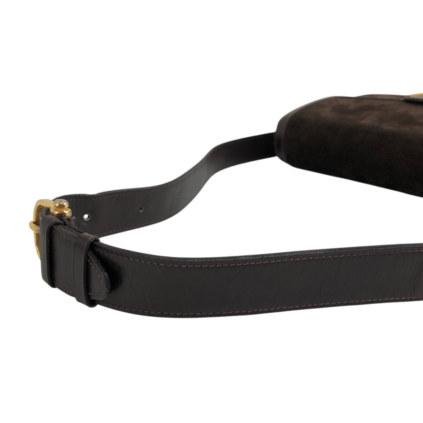 CELINE Horse Carriage Shoulder bag Brown Vintage 8kncfy