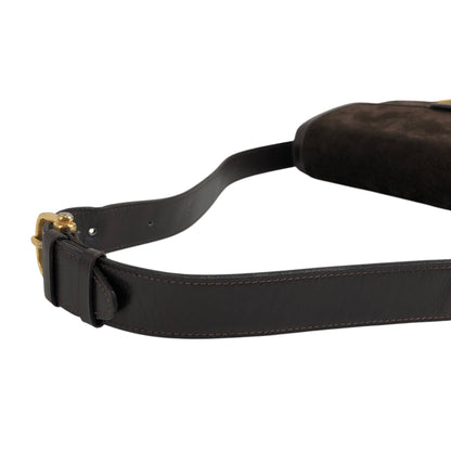 CELINE Horse Carriage Shoulder bag Brown Vintage 8kncfy