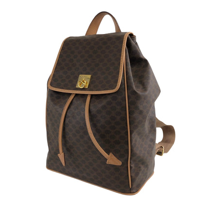 CELINE Macadam Gancini Backpack Brown Vintage pgr4hj