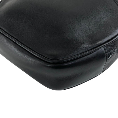CELINE Gancini Shoulder bag Black Vintage mes4uh