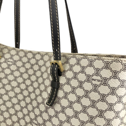 CELINE Macadam Totebag White Vintage 24apda
