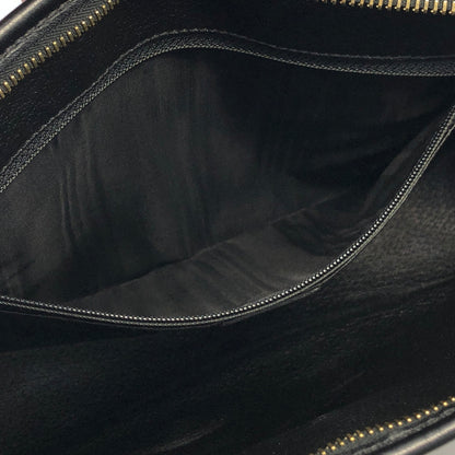 CELINE Macadam Gancini Clutch bag Black Vintage kr8u47