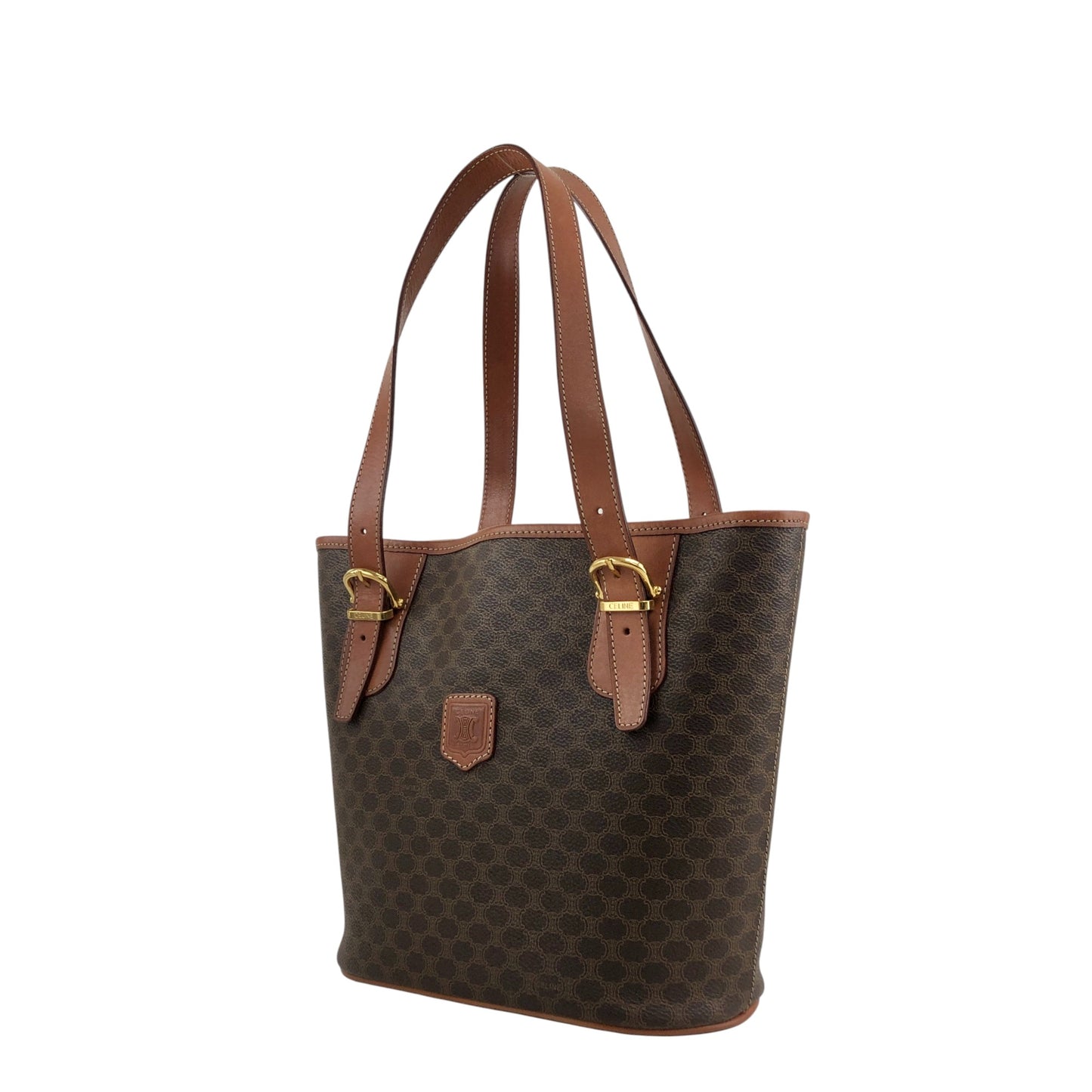 CELINE Macadam Blason Totebag Brown Vintage 6im6cj