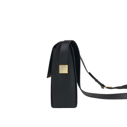 CELINE Gancini Shoulder bag Black Vintage mv6k7d