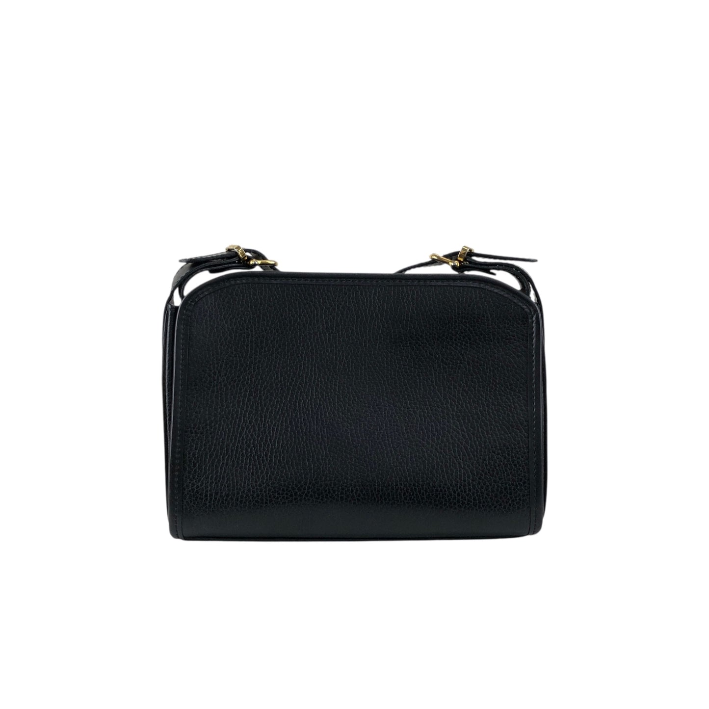 CELINE Logo Crossbody Shoulder bag Black Vintage ux8giy