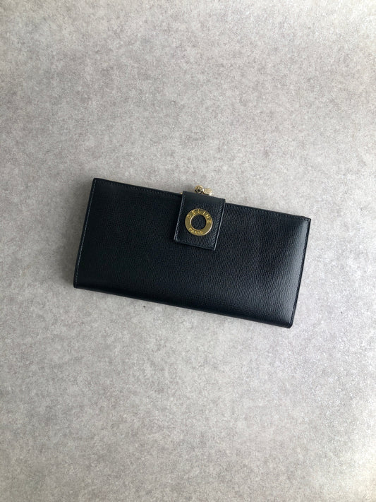 CELINE Circle Long Wallet Black Vintage eb8j2d