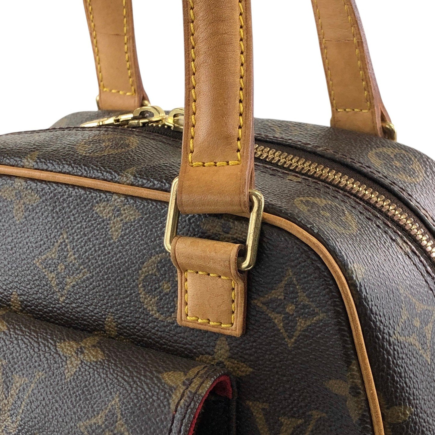 LOUIS VUITTON Monogram Handbag Brown M51161 Vintage bfxwva