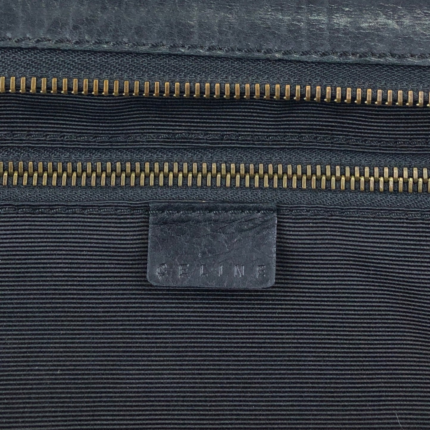 CELINE Front Buckle Small Boston bag Handbag Black Vintage nxugts